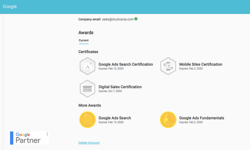 Certificados Arsa